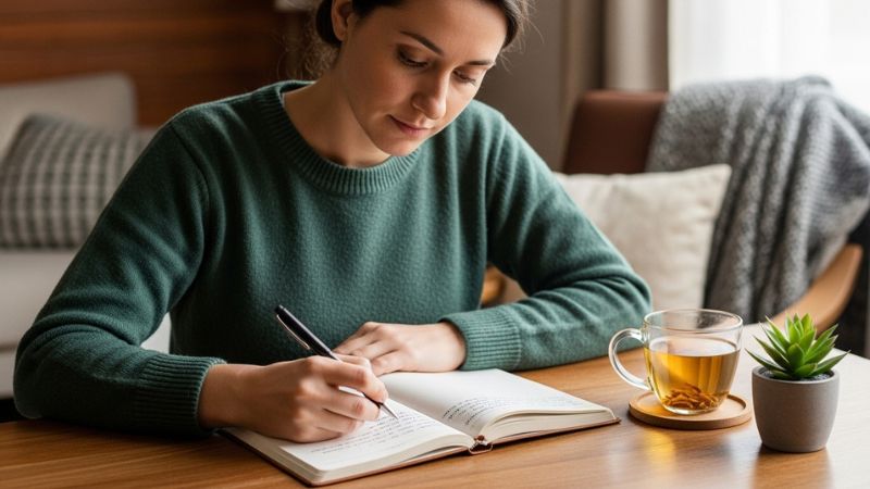 exercício de escrita terapeutica