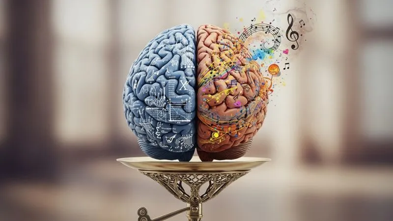 cerebro humano equilibrado